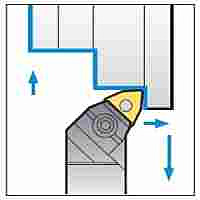 Uchwyt płytki tokarskiej w lewo